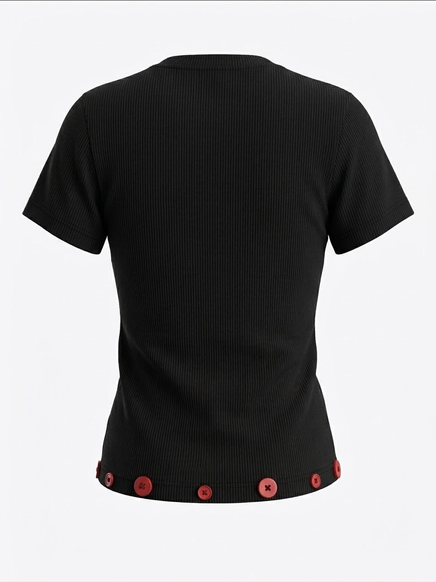 Black & Red short sleeved