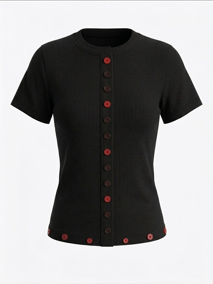 Black & Red short sleeved